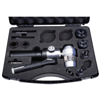 00000 ALFRA ruční hydraulický prostřihovací nástroj úhlový, kufr s razníky Pg9-Pg21+30,5mm TRISTAR