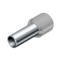 Dutinka izolovaná, průřez 0,14mm2 / 6mm / ID 1,6mm UL, CSA a DIN46228 bezhalogenová šedá (100ks)