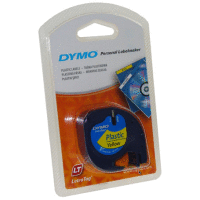 59423 DYMO páska LETRA TAG samolepicí plastová šíře 12mm, návin 4m, barva žlutá, S0721570