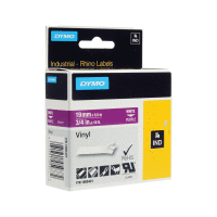1805421 DYMO samolepicí páska RHINO vinylová šíře 19mm, bílá na fialové, návin 5,5m