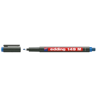 Permanentní pero s kulatým hrotem 1,0mm s integrovanou gumou / barva modrá