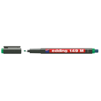 Permanentní pero s kulatým hrotem 1,0mm s integrovanou gumou / barva zelená
