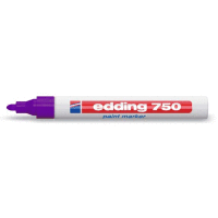 Permanentní pero - lakový popisovač s kulatým hrotem 2-4mm / barva fialová, tuš bez toluenu