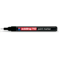 Permanentní pero - lakový popisovač s kulatým hrotem 0,8mm / barva černá, tuš bez toluenu