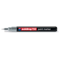 Permanentní pero - lakový popisovač s kulatým hrotem 0,8mm / barva stříbrná, tuš bez toluenu