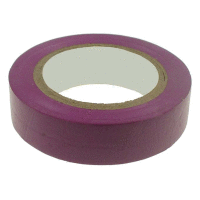 Elektroizolační páska samolepící PVC, rozměr 0,13x15mm/10m, použití +10°C až +85°C, fialová