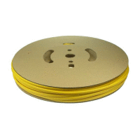 Smršťovací trubice 3:1 samozhášivá, bezhalogenová, průměr 1,5/0,5mm UL žlutá (cívka 150m)