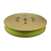 Smršťovací trubice 3:1 samozhášivá, bezhalogenová, průměr 1,5/0,5mm UL žluto-zelená (cívka 200m)