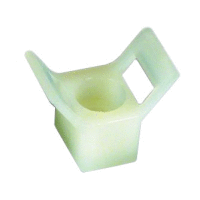 Kabelové sedlo přírodní pro pásky šíře max. 9,5mm / otvor 5,3mm / výška 17,5mm