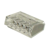 Krabicová bezšroubová elektrosvorka, průřez 5x1,0-2,5mm2, barva šedá