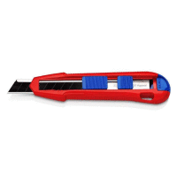 Detail - 9010165 BK nůž odlamovací univerzální KNIPEX velikost 18mm s uzamykatelnou polohou nože 9010165 BK nůž odlamovací univerzální KNIPEX velikost 18mm s uzamykatelnou polohou nože