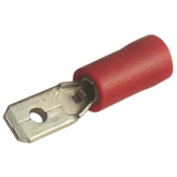 Kolík plochý poloizolovaný, průřez 0,5-1,5mm2 / 4,8x0,5mm PVC (RF-M405)