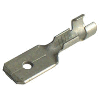 Mosazný kolík cínovaný, průřez 4-6mm2 / 6,3x0,8mm (PK6-M608-V)