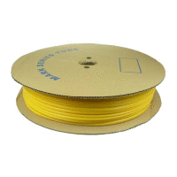 Popisovací bužírka PVC kruhová, vnitřní průměr 2,0mm / průřez 0,24-0,5mm2, žlutá