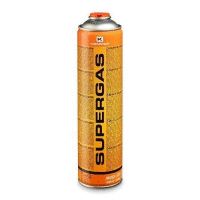 Plyn Propan-Butan v lahvi 336g (600ml) se závitem 7/16" Supergas 1900°C (30% propan, 70% butan)