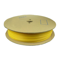 Izolační bužírka PVC kruhová, vnitřní průměr 3,5mm / průřez 1,5-2,5mm2, žlutá nepopisovatelná