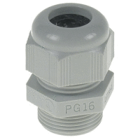 BS-12 vývodka plastová BIMED IP 68 se závitem Pg 9, rozsah 4,0-8,0mm, barva sv. šedá