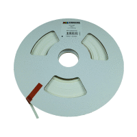 Plastový pásek pro kapsy PM, PTM a pouzdra PT, PTC šíře 4,6mm, návin 50m, barva bílá