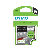 16960 DYMO samolepicí páska D1 permanentní polyesterová šíře 19mm, černá na bílé, návin 3,5m