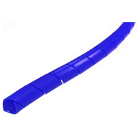 Svazkovací spirála pro průměr svazku 10-40mm, bezhalogenová, použití -50°C až +85°C, barva modrá