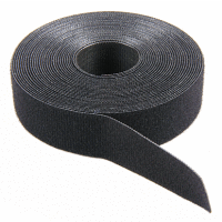 Páska svazkovací se suchým zipem oboustranná, šíře 25mm, barva černá (cívka 25m)