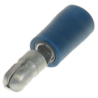 Kolík kruhový poloizolovaný, průřez 1,5-2,5mm2 / průměr 5mm PVC (BF-BM5)
