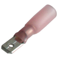Kolík plochý se smrštovací bužírkou, průřez 0,5-1,5mm2 / 4,8x0,8mm