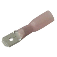 Kolík plochý se smrštovací bužírkou, průřez 0,5-1,5mm2 / 6,3x0,8mm