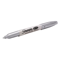 Permanentní pero - lakový popisovač s kulatým hrotem 1,4mm / barva stříbrná (po 12ks)