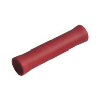 Lisovací spojka CU izolovaná sériová, průřez 35mm2, délka 54mm, izolace PVC červená