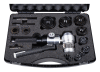 02052 ALFRA ruční hydraulický prostřihovací nástroj úhlový, kufr s razníky Pg7-Pg48 STANDARD