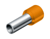 Dutinka izolovaná, průřez 0,50mm2 / 8mm / ID 2,9mm UL, CSA a DIN46228 bezhalogenová oranžová GLW