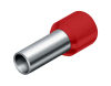 Dutinka izolovaná, průřez 1,0mm2 / 10mm / ID-3,0mm UL, CSA a DIN46228 bezhalogenová rudá (10x100ks)