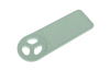 Identifikační kartička (štítek) bezhalogenová plastová bílá, rozměr 30x15mm / celkový rozměr 55x20mm