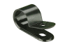 Kabelová objímka černá plastová Polyamid 66, průměr kabelu 11,1mm / ovor pro šroub 4,4mm