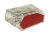 Krabicová bezšroubová elektrosvorka, průřez 2x1,0-2,5mm2, barva rudá