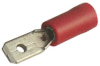 Kolík plochý poloizolovaný, průřez 0,5-1,5mm2 / 4,8x0,8mm PVC (RF-M408)