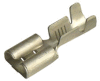 Mosazná objímka cínovaná, průřez 1,5-2,5mm2 / 6,3x0,8mm (PK2,5-F608-V)