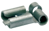Mosazná objímka cínovaná, průřez 0,5-1,5mm2 / 6,3x0,8mm, s bočním připojením typ B předrolovaný