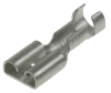 Mosazná objímka cínovaná, průřez 1,5-2,5mm2 / 6,3x0,8mm předrolovaná AWG 16-14 / max. 15A (1730)