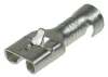 Mosazná objímka s jazýčkem cínovaná, průřez 1,5-2,5mm2 / 6,3x0,8mm předrolovaná AWG 16-14 / max. 15A