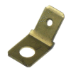 Nýtovací plochý kolík mosazný úhlový, rozměr 6,3x0,8mm / M5 / 45° (průmyslové balení)