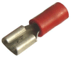 Objímka plochá poloizolovaná, průřez 0,5-1,5mm2 / 4,8x0,5mm PVC (RF-F405)