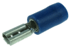 Objímka plochá poloizolovaná, průřez 1,5-2,5mm2 / 2,8x0,5mm PVC (BF-F305)