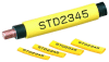 Označovací profil oválný žlutý pro průměr vodiče 1,7-2,2mm, materiál ZEREX bezhalogenový (cívka)