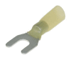 Vidlice lisovací Cu se smrštovací bužírkou, průřez 4-6mm2 / M5 / 10mm