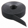 Páska svazkovací se suchým zipem oboustranná, šíře 12mm, barva černá (cívka 25m)