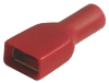 Objímka plochá celoizolovaná, průřez 0,5-1,5mm2 / 6,3x0,8mm izolace PVC obdélníkový tvar