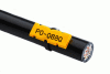 Označovací děrovaný oválný PVC profil šíře 7,9mm na kabely, pro pásky šíře 3,2-4,0mm, žlutý 100m